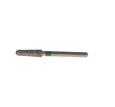 Piranha Diamond Single-Use Burs, FG, Round End Taper, # 856-024, 2.4 mm, Coarse, Green, 25/Pk, 856-024C