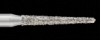 Piranha Diamond Burs, FG, Round End Taper Long, # 856L-016, 1.6 mm, Coarse, Green, 25/Pk, 856L-016C