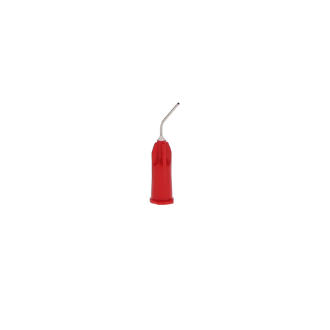 Pre-Bent Syringe Applicator Tips, 23 Ga, 1/2", Red, 100/Pk, 23R100
