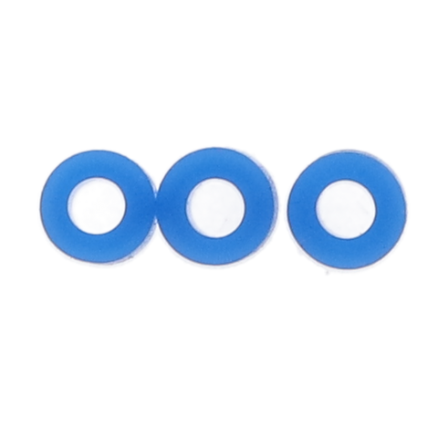 Silicone Code Rings, Standard, 1/8" x 1/8", Blue, 100/Pk, CR3