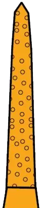Two Striper Gold-Plated Diamond Burs, FG, Curettage, 253.SB, 1.6 mm, Medium, Blue, 5/Pk, 2015611