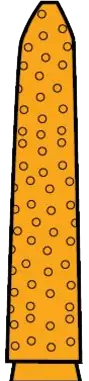 Two Striper Gold-Plated Diamond Burs, FG, Curettage, 253.SC, 1.8 mm, Medium, Blue, 5/Pk, 2015613