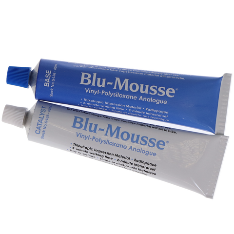 Blu-Mousse VPS Bite Registration Material, Classic Tube Set, 80 ml, 2/Pk, S436