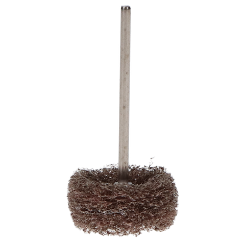 Hatho Scotch Brite Miniature Brushes, HP, Coarse, Light Brown, 12/Pk, 1670016