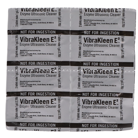 VibraKleen E2 Ultrasonic Cleaner Tablets, 20/Pk, 50037100