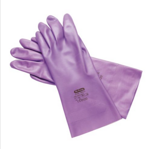Lilac Utility Nitrile Gloves, Medium, # 8, 3/Box, 40-062