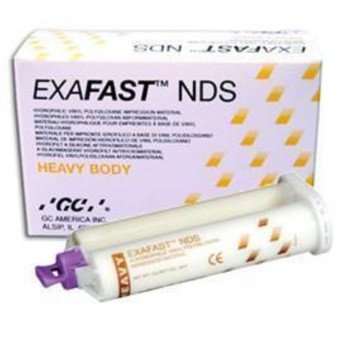 Exafast NDS Impression Material, Super Bulk Pack, Heavy Body, 48 ml, Yellow, 80/Pk, 137288