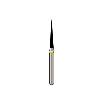 Alpen X1 Diamond Bur, FG, Cone Pointed End, # 859, 1.4 mm, Extra Fine, Yellow, 25/Pk, X859EF014 (Exp.09/07/2025)