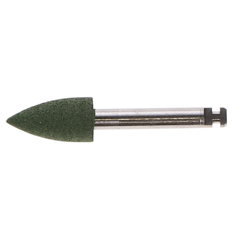 CeraGlaze Polishers, Pre-Polishing, RA, Flame, 5 mm, Coarse, Green, 3/Pk, P332-3