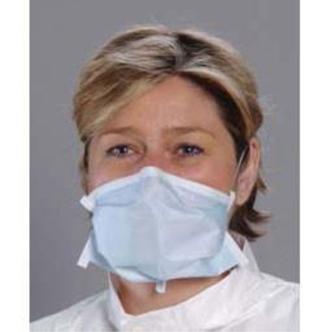 Critical Cover PFL Headband Face Masks, with Single Headband, Blue, 50/Pk, 108