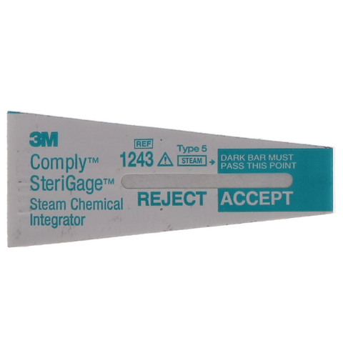 Comply SteriGage Chemical Integrators Steam, Class 5, 2" x 0.75", 500/Pk - 1243A