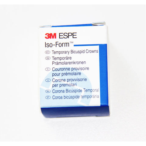 Iso-Form Preformed Tin-Silver Crowns, Adult, Second Molar, # 73 Lower Left, 5/Pk, L73
