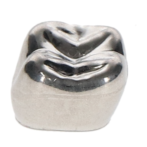 Iso-Form Preformed Tin-Silver Crowns, Adult, Second Molar, # 76 Lower Right, 5/Pk, L76