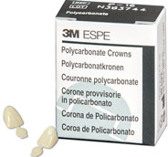 Polycarbonate Crowns, Adult, Central, # 16 Upper Left, Universal Shade, 5/Pk, P16