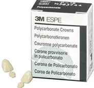 Polycarbonate Crowns, Adult, Cuspid, # 35 Upper and Lower Left, Universal Shade, 5/Pk, P35
