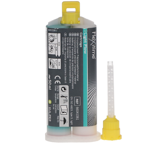 Flexitime VPS Precision Impression Material, Cartridge Refill Pack, Light Flow, 50 ml, 2/Pk, 66041061