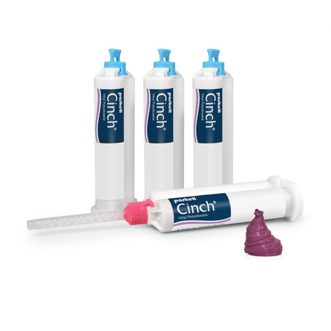 Cinch Platinum VPS Impression Material, Cartridge, Medium Body, Regular Set, 50 ml, 4/Pk, S454S (Exp. 12/30/24)