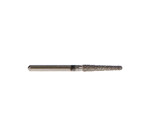 Piranha Diamond Single-Use Burs, FG, Round End Taper, # 850-018, 1.8 mm, Super Coarse, Black, 25/Pk, 850-018SC