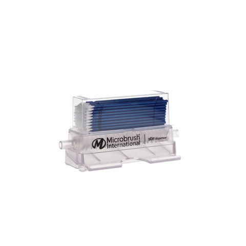 Restorative Applicators, UltraBrush 1.0 Dispenser Kit, Fine, Blue, 100/Pk, U1D