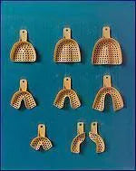Tra-Tens Disposable Impression Trays, Perforated, # 6, Large, Lower, 12/Pk, 013456-000