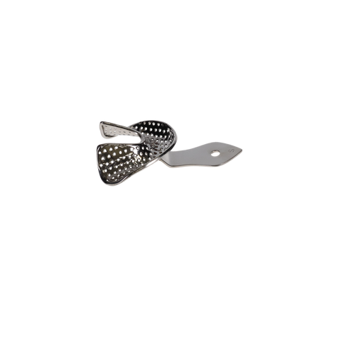 Edentulous Metal Impression Tray, Full Perforated, # 71, Lower Small, 1/Pk, IM40-1710