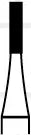 Alpen Operative Surgical Carbide Burs, FG, Straight Cross Cut Fissure, # 557, 1.0 mm, 10/Pk, R100557