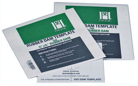 Hygenic Rubber Dam Template, 5", 1/Pk, H01440