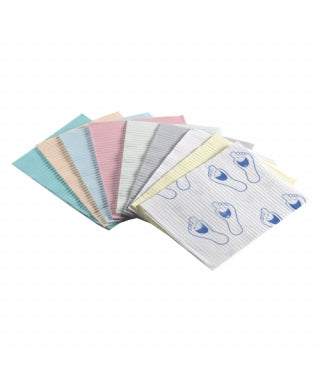 Professional Regular Bibs, 3-Ply, 13" x 19", Blue, 500/Pk, WTXBL