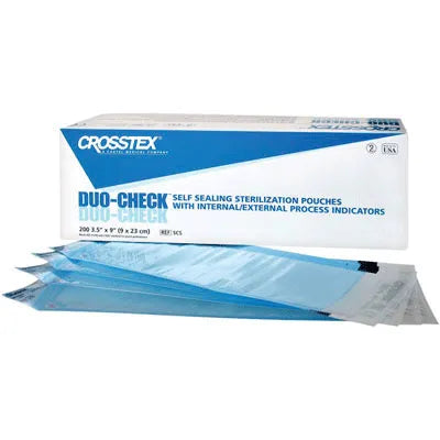Duo-Check Self-Sealing Pouches, 2" x 8", 200/Pk, SCZ