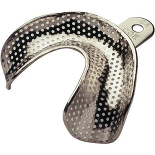Coe Nickel-Plated Metal Perforated Complete Denture Impression Trays, # 66, Lower, 1/Pk, 260651