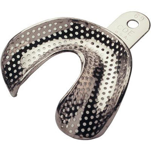 Coe Nickel-Plated Metal Perforated Complete Denture Impression Trays, # 69, Lower, 1/Pk, 260691