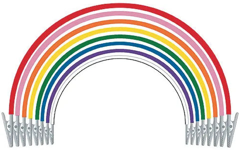 Super Bib Clips Silicone Assorted, 605290, Disposables, Patient Bib Accessories