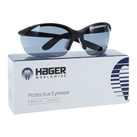 Vapor II Ultra Lite Wrap-Around Glasses, Tinted Lens, Black Frame, 1/Pk