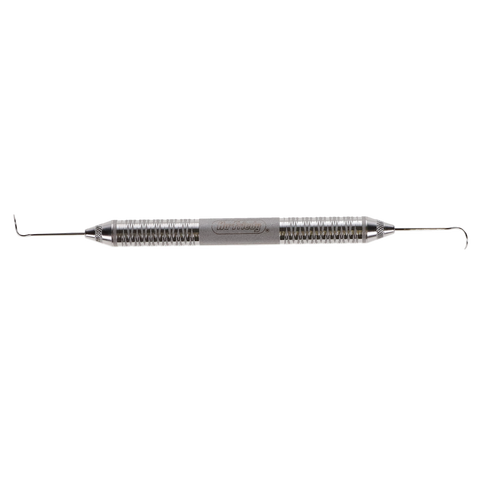 Explorer Pigtail, Double-End, # 6 Satin Steel Handle, # 2A, 1/Pk, EXD2A6