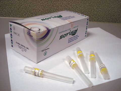 Disposable Dental Needles, Plastic Hub, Ga 27, Long, 100/Pk, 20-27GL