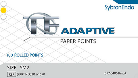 TF Adaptive Paper Points, SM2, Yellow, 100/Pk, 8151570