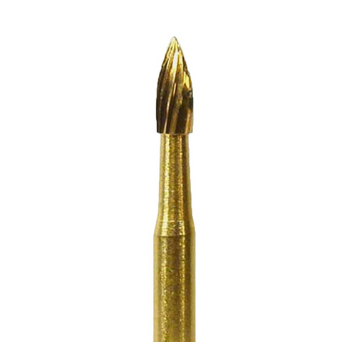 NeoBurr 12-Blade Trimming & Finishing Carbide Single-Use Burs, FG, Flame, 7104, 1.4 mm, 25/Pk