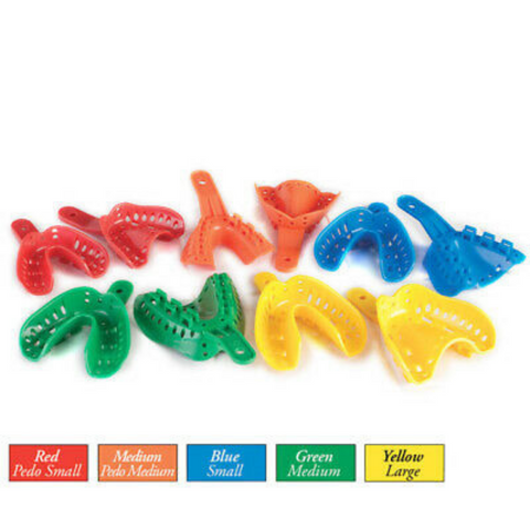 Excellent Lock Impression Trays, Adult, Lower, Medium, 50/Pk, ITT-2L-50