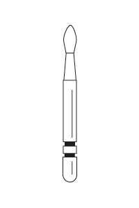 Two Striper MFS Finishing Diamond Burs, FG, Football, 292, 1.4 mm, MF1, Purple, 5/Pk, 2015865