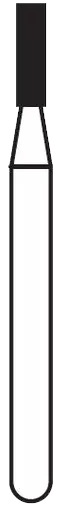 Solo Diamond Single Use Burs, FG, Flat End Cylinder, # 0710, 1.0 mm Medium, Blue, 25/Pk, 835010M