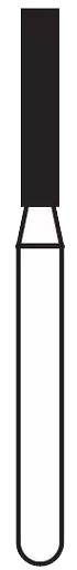 Solo Diamond Single Use Burs, FG, Flat End Cylinder, # 0712.7, 1.2 mm, Coarse, Green, 25/Pk, 837012C