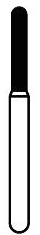 Solo Diamond Single Use Burs, FG, KS Cylinder, # 1212.7, 1.2 mm, Coarse, Green, 25/Pk, KS1012C