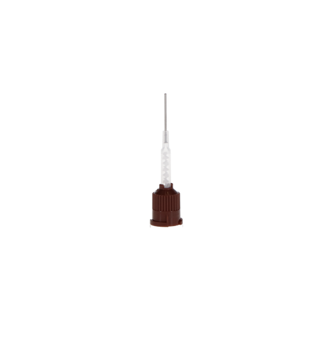 Activa Automix Needle Tips, with Bendable Metal Cannula, 20 Ga, Brown/Clear, 50/Pk, A50N1