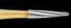 12-Blade Trimming & Finishing Carbide Burs, FG, Bullet, # 7801, 5/Pk, 15801-5