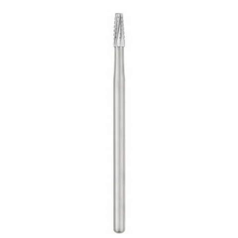 Sterile Oral Surgery Carbide Burs, FGOS, Shank 2, Long Cross Cut Taper, # 702L, 1.6 mm, 10/Pk, 30024