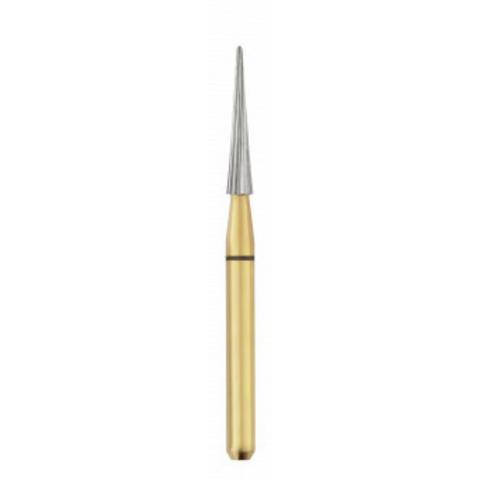 Safe End Series 10-Blade Carbide Burs, FG, Needle Point End, SE8, 8.0 mm, 5/Pk, 16009-5