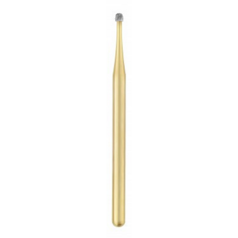 Great White Gold Series Carbide Burs, FGSL, Round, # 2R, 5/Pk, 18203-5