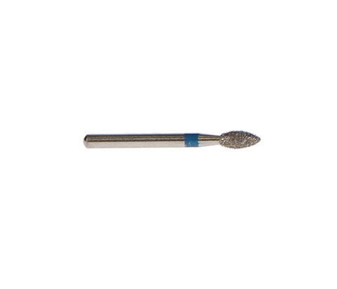 Piranha Diamond Burs, FG, Pointed Football, # 368-021, 2.1 mm, Medium, Blue, 25/Pk, 368-021M
