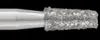 Piranha Diamond Burs, FG, Modified Flat End Taper, # 845KR-018, 1.8 mm, Medium, Blue, 25/Pk, 845KR-018M