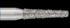 Piranha Diamond Single-Use Burs, FG, Modified Flat End Taper, # 846KR-014, 1.4 mm, Coarse, Green, 25/Pk, 846KR-014C